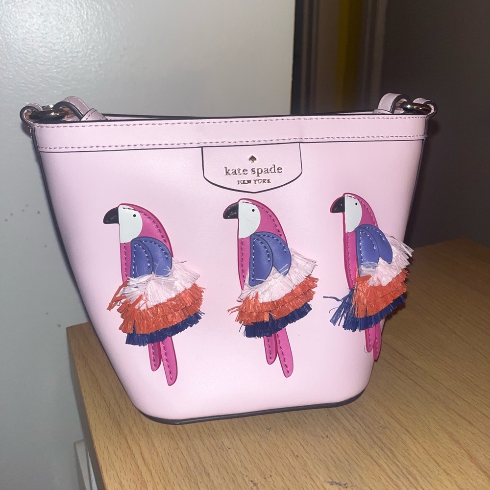 Kate Spade Parrot Bucket Bag!